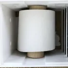 Porte-rouleau de salle de bain en Corian blanc ou avec inserts noirs Design italien - Elono Viadurini