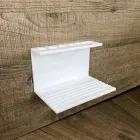 Porte Brosse à Dents pour Salle de Bain en Corian Blanc Qualité Design Made in Italy - Elono Viadurini