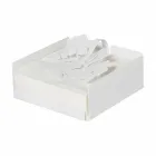 Porte-serviettes moderne à fleurs basses en fer bleu, blanc ou boue - Marken Viadurini