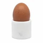 Coquetier Design en Marbre de Carrare Blanc Fabriqué en Italie, 2 Pièces - Picca Viadurini