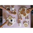 Coquetier Design en Marbre de Carrare Blanc Fabriqué en Italie, 2 Pièces - Picca Viadurini