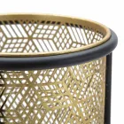 Support de pot rond en fer double au design moderne - Addie Viadurini