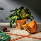 Porte-vase en terre cuite et céramique émaillée Made in Italy - Phoebe Viadurini