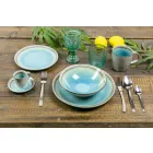 Ménagère design 24 pièces en acier effet tortue - Rock Viadurini