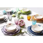 Couverts de service design en acier satiné, 24 pièces - Fayette Viadurini