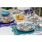 Couverts de service design en acier satiné, 24 pièces - Fayette Viadurini