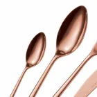 Couverts de luxe en acier inoxydable de couleur polie ou sablée 24 pièces - Lapis Viadurini