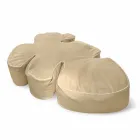 Poufs faux cuir extérieur et intérieur imperméable Philo nautique Viadurini