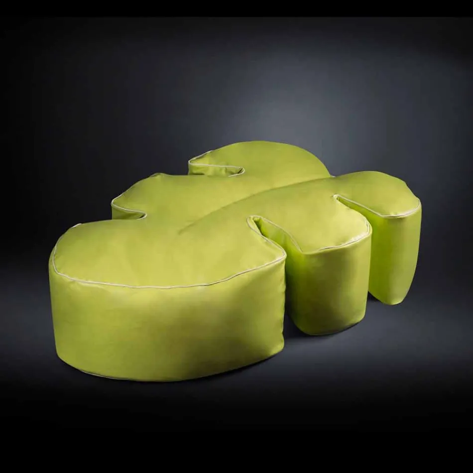 Poufs faux cuir extérieur et intérieur imperméable Philo nautique Viadurini