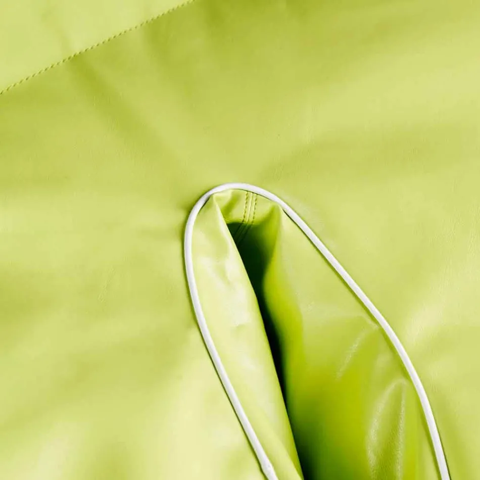 Poufs faux cuir extérieur et intérieur imperméable Philo nautique Viadurini