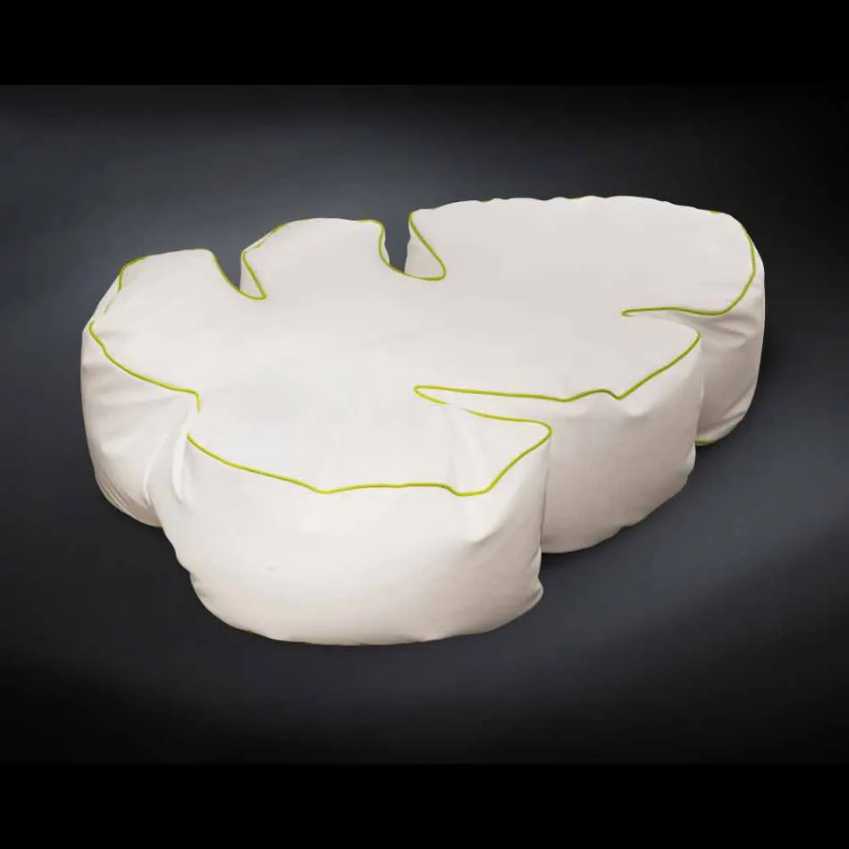 Poufs faux cuir extérieur et intérieur imperméable Philo nautique Viadurini