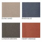 Pouf d'extérieur en polyéthylène et tissu ou cuir - Mara Slide Viadurini