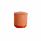 Pouf d'extérieur en polyéthylène et tissu ou cuir - Mara Slide Viadurini