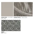 Pouf de jardin avec panier en aluminium et tissage - Tibidabo by Varaschin Viadurini