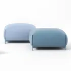 Pouf de jardin rembourré et recouvert de tissu Made in Italy - Beurre Viadurini