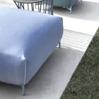 Pouf de jardin rembourré et recouvert de tissu Made in Italy - Beurre Viadurini