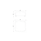 Pouf de jardin rembourré et recouvert de tissu Made in Italy - Beurre Viadurini