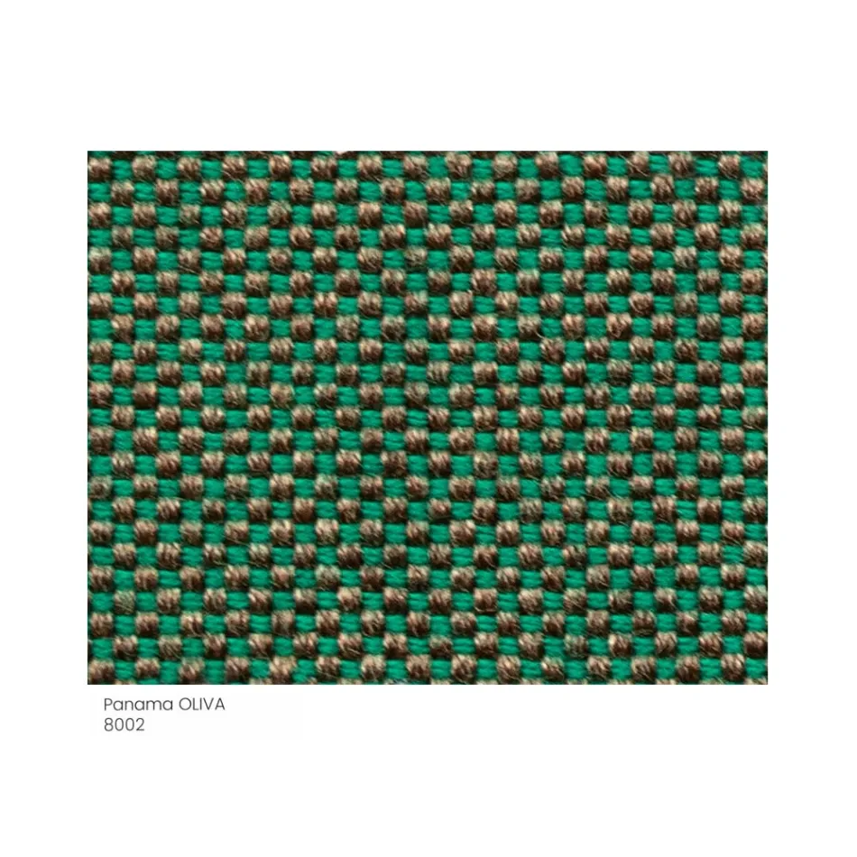 Pouf de jardin en tissu avec pieds en métal Made in Italy - Beurre Viadurini