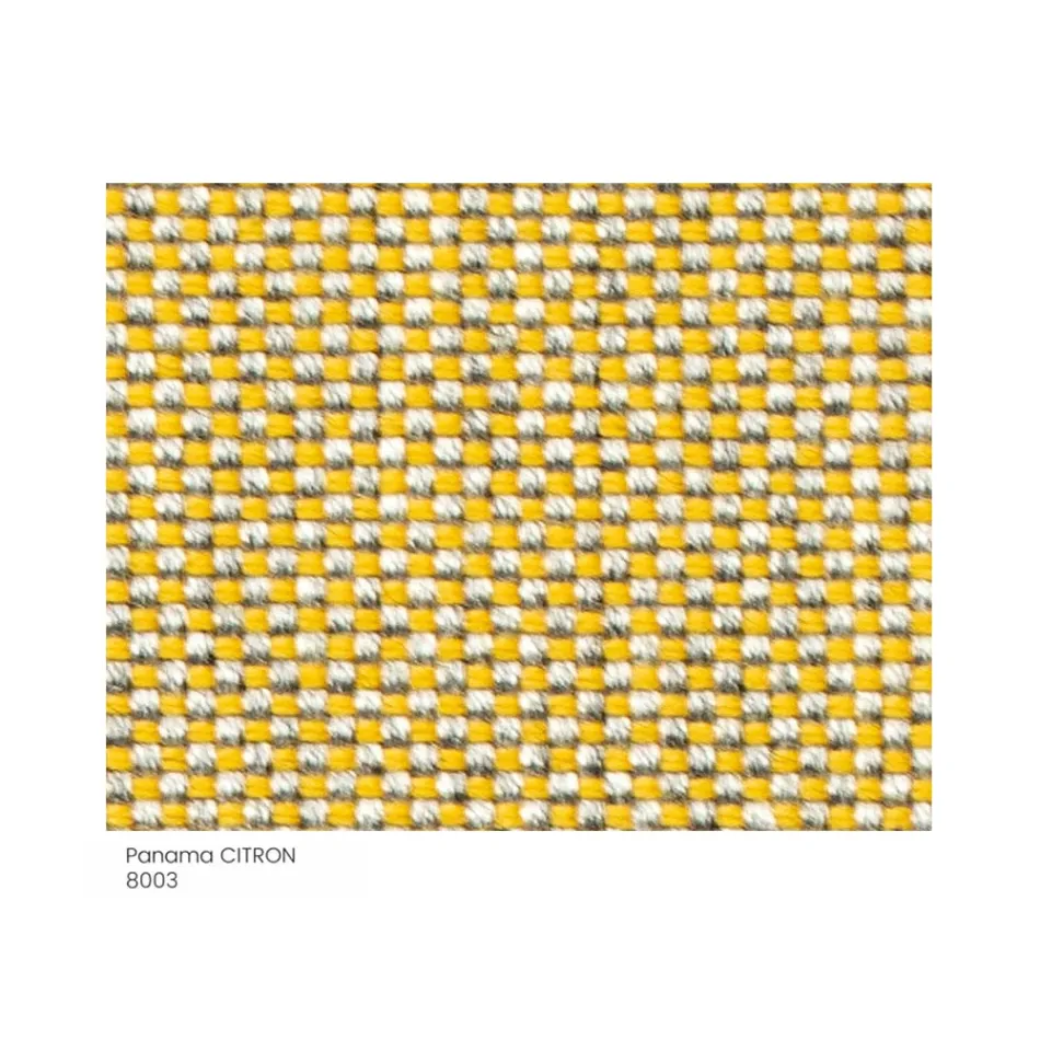 Pouf de jardin en tissu avec pieds en métal Made in Italy - Beurre Viadurini