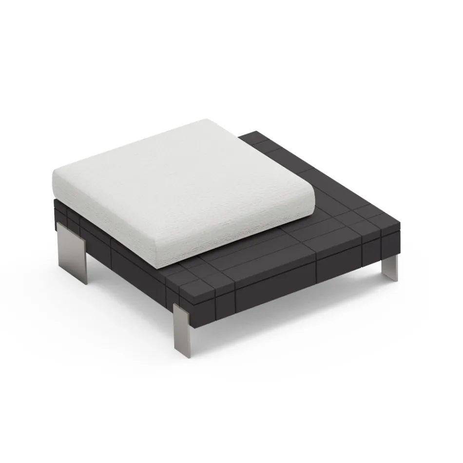 Pouf de salon en polyéthylène de différentes couleurs - Orbis Viadurini