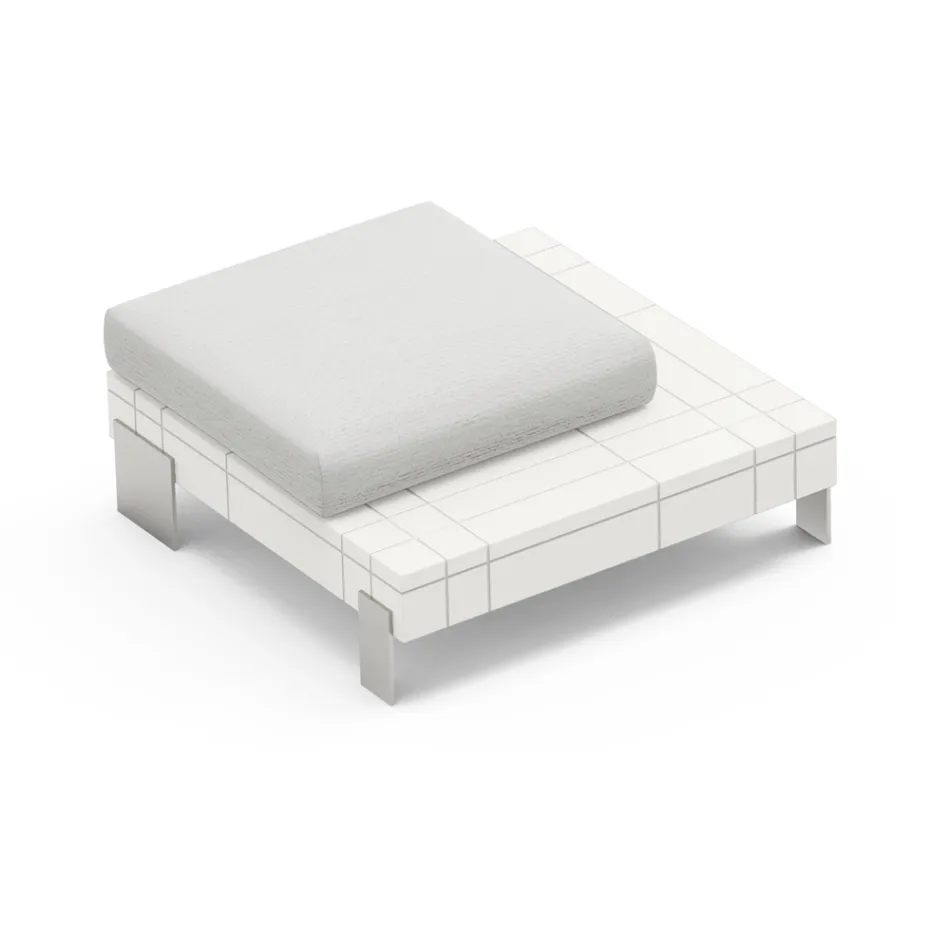 Pouf de salon en polyéthylène de différentes couleurs - Orbis Viadurini