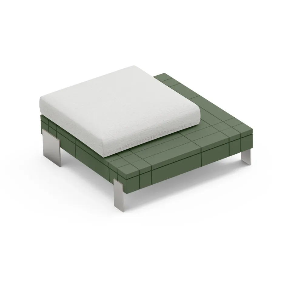 Pouf de salon en polyéthylène de différentes couleurs - Orbis Viadurini