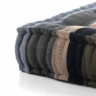 Pouf carré ethnique en tissu patchwork ou velours - Fibre Viadurini