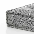 Pouf carré ethnique en tissu patchwork ou velours - Fibre Viadurini