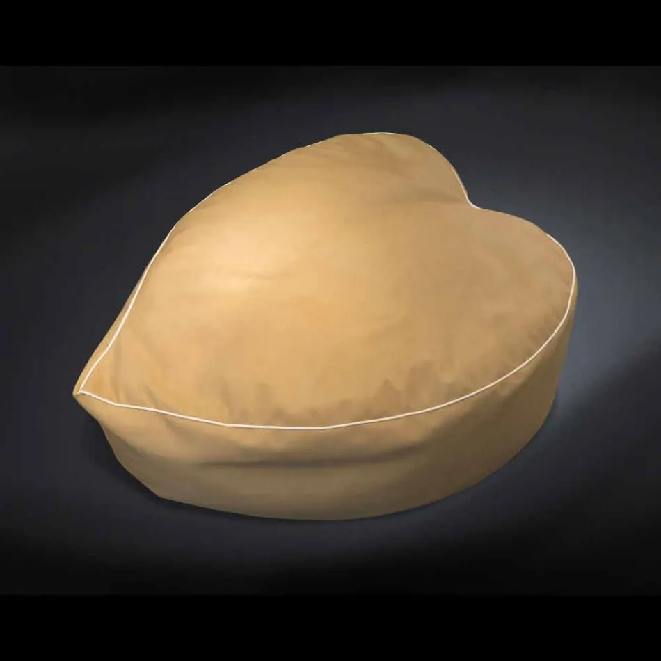 conception pouf en cuir intérieur nautique faux et Potus extérieur Viadurini