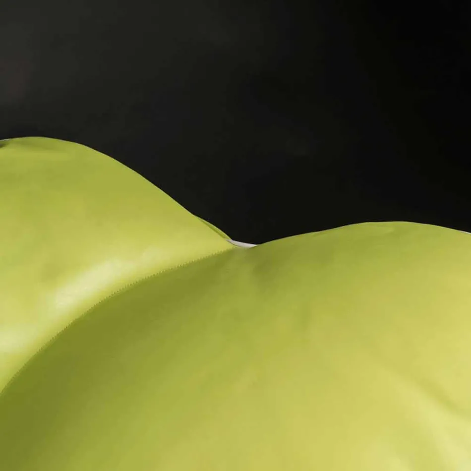 conception pouf en cuir intérieur nautique faux et Potus extérieur Viadurini