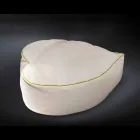 conception pouf en cuir intérieur nautique faux et Potus extérieur Viadurini