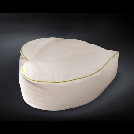 conception pouf en cuir intérieur nautique faux et Potus extérieur Viadurini