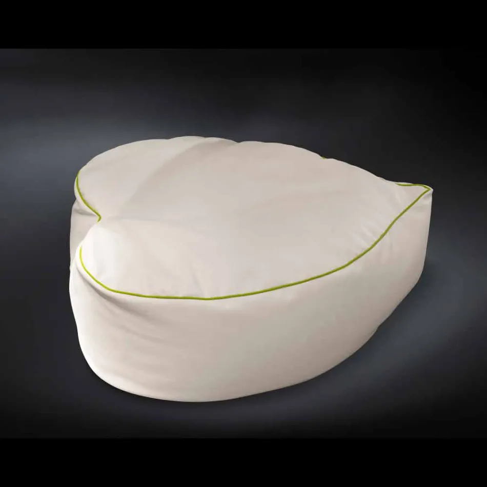 conception pouf en cuir intérieur nautique faux et Potus extérieur Viadurini