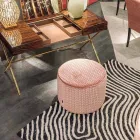 conception tissu pouf Belle 1 Viadurini