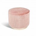 Pouf de design en tissu Belle 1