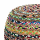 Pouf en Jute et Polystyrène de 2 Tailles Différentes - Rouille Viadurini