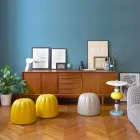 Pouf Slide Gelee en polyuréthane de couleur douce fabriqué en Italie Viadurini