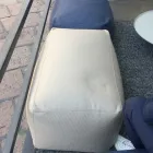 Pouf Ottoman Rectangulaire Doux pour Intérieur et Extérieur en Tissu - Naemi Viadurini