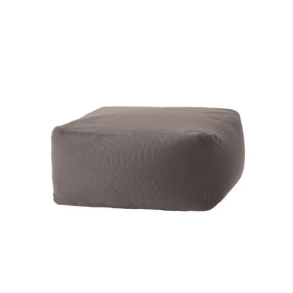 Pouf Ottoman Rectangulaire Doux pour Intérieur et Extérieur en Tissu - Naemi Viadurini