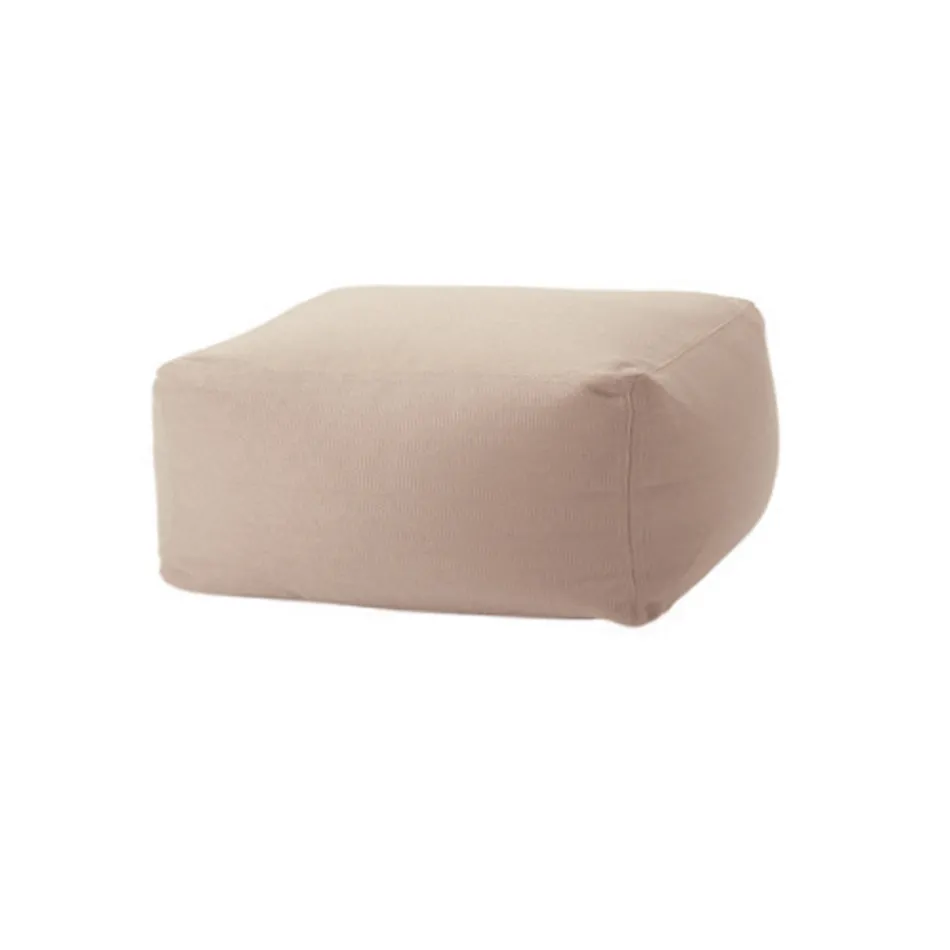 Pouf Ottoman Rectangulaire Doux pour Intérieur et Extérieur en Tissu - Naemi Viadurini