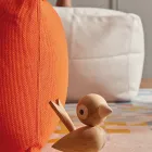 Pouf carré doux pour l'intérieur et l'extérieur en tissu de différentes couleurs - Naemi Viadurini