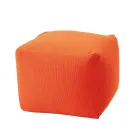 Pouf carré doux pour l'intérieur et l'extérieur en tissu de différentes couleurs - Naemi Viadurini