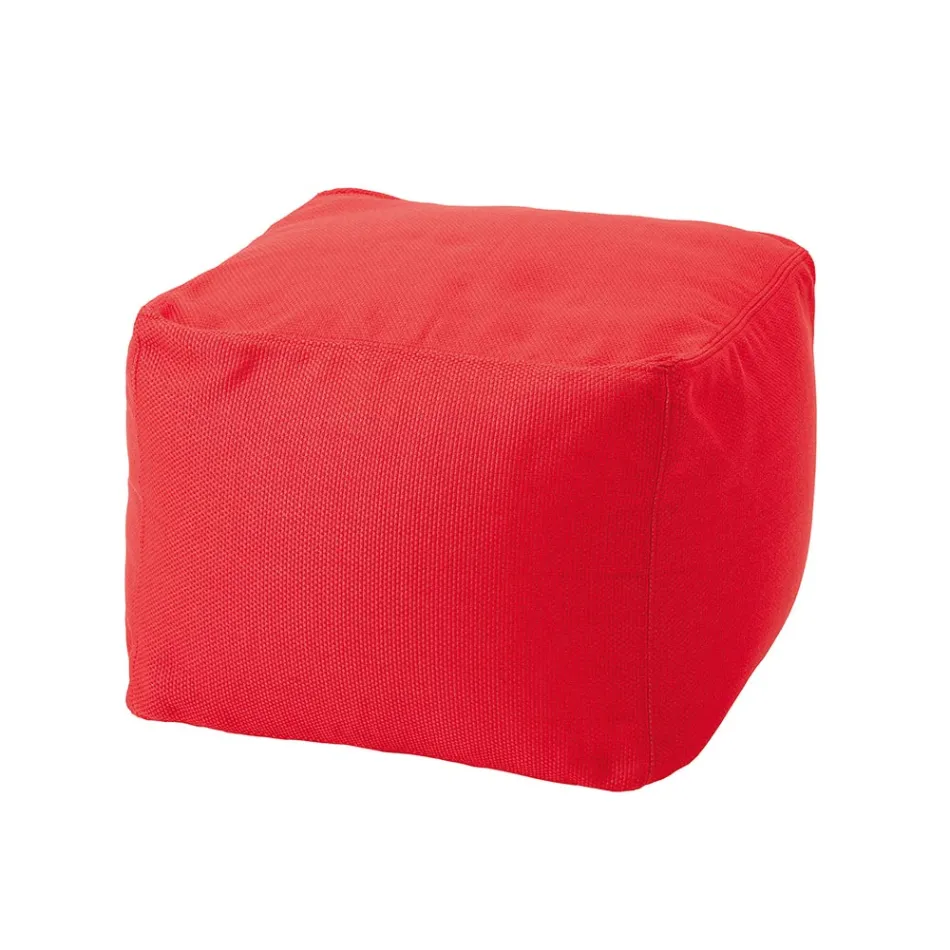 Pouf carré doux pour l'intérieur et l'extérieur en tissu de différentes couleurs - Naemi Viadurini