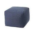 Pouf carré doux pour l'intérieur et l'extérieur en tissu de différentes couleurs - Naemi Viadurini