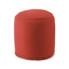 Pouf rond doux pour salon intérieur ou extérieur en tissu coloré - Naemi Viadurini