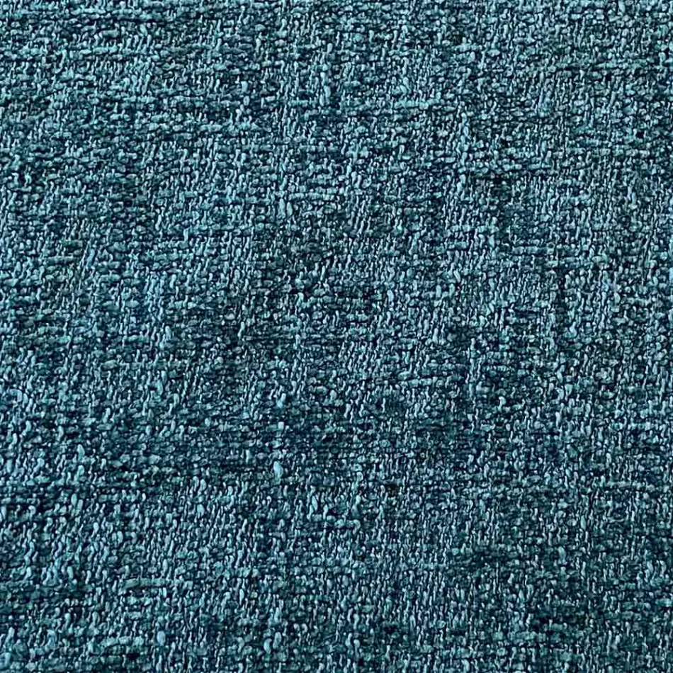 Pouf Ottoman Rond pour le Salon en Chenille Colorée 3 Tailles - Evelyne Viadurini