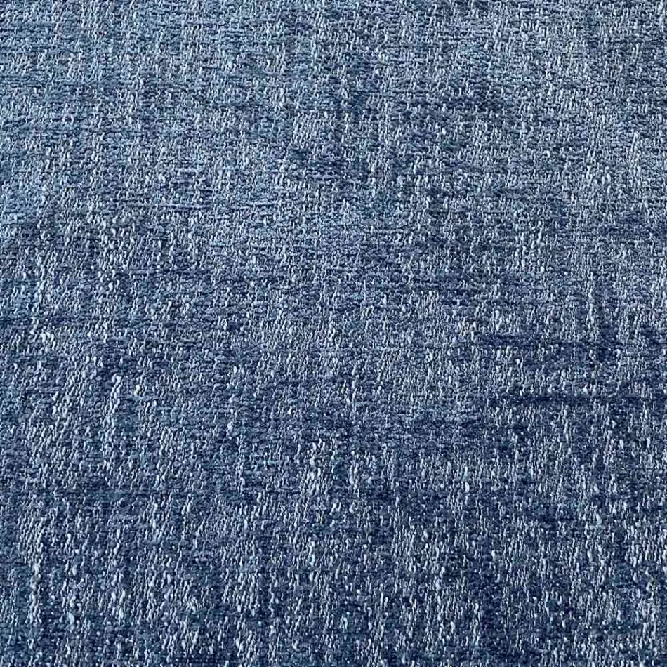 Pouf Ottoman Rond pour le Salon en Chenille Colorée 3 Tailles - Evelyne Viadurini