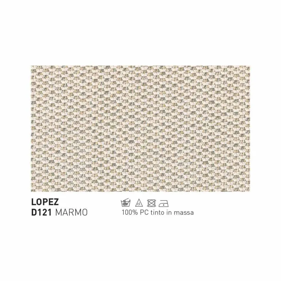 Pouf / repose-pieds d'extérieur Varaschin Summer en tissu et acier Viadurini