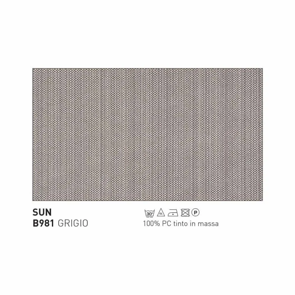 Pouf / repose-pieds d'extérieur Varaschin Summer en tissu et acier Viadurini