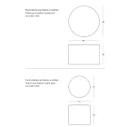 Pouf de jardin rond en polypropylène en 3 couleurs fabriqué en Italie - Francisco Viadurini